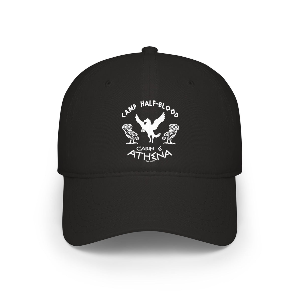 Camp Half-Blood Cabin 6 Athena Adult Dark Baseball Cap Hat by TOOLOUD