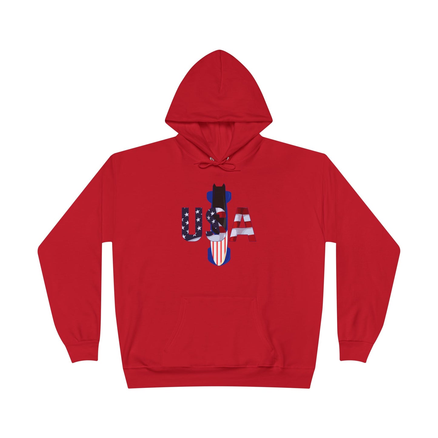 USA Bobsled Adult Hooded Sweatshirt by TOOLOUD