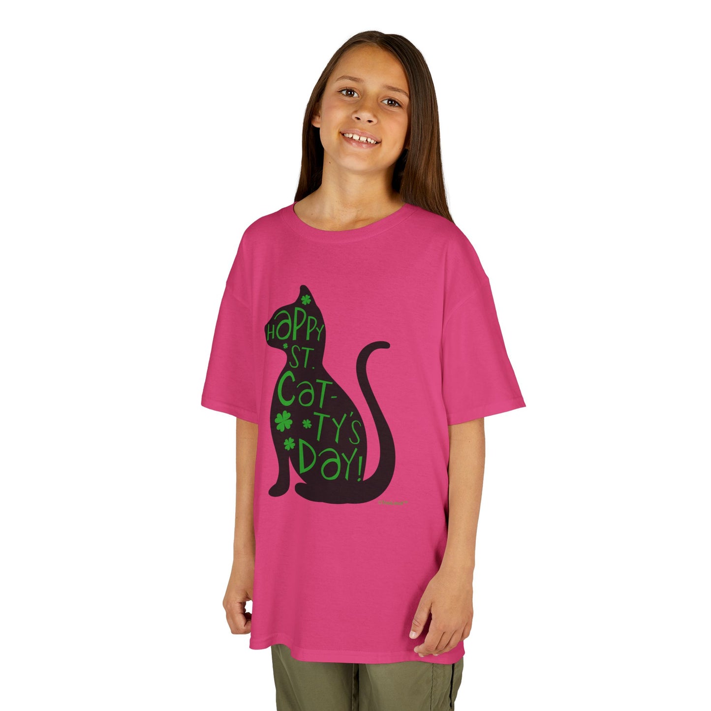 Happy St. Catty's Day - St. Patrick's Day Cat Children's T-Shirt by TOOLOUD
