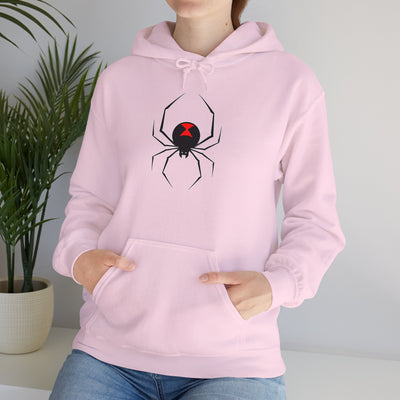 TooLoud Black Widow Spider Design Unisex Hoodie Sweatshirt