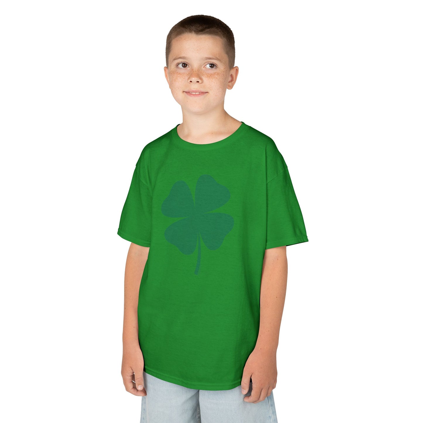 Lucky Four Leaf Clover St. Patrick's Day Children's T-Shirt by TOOLOUD