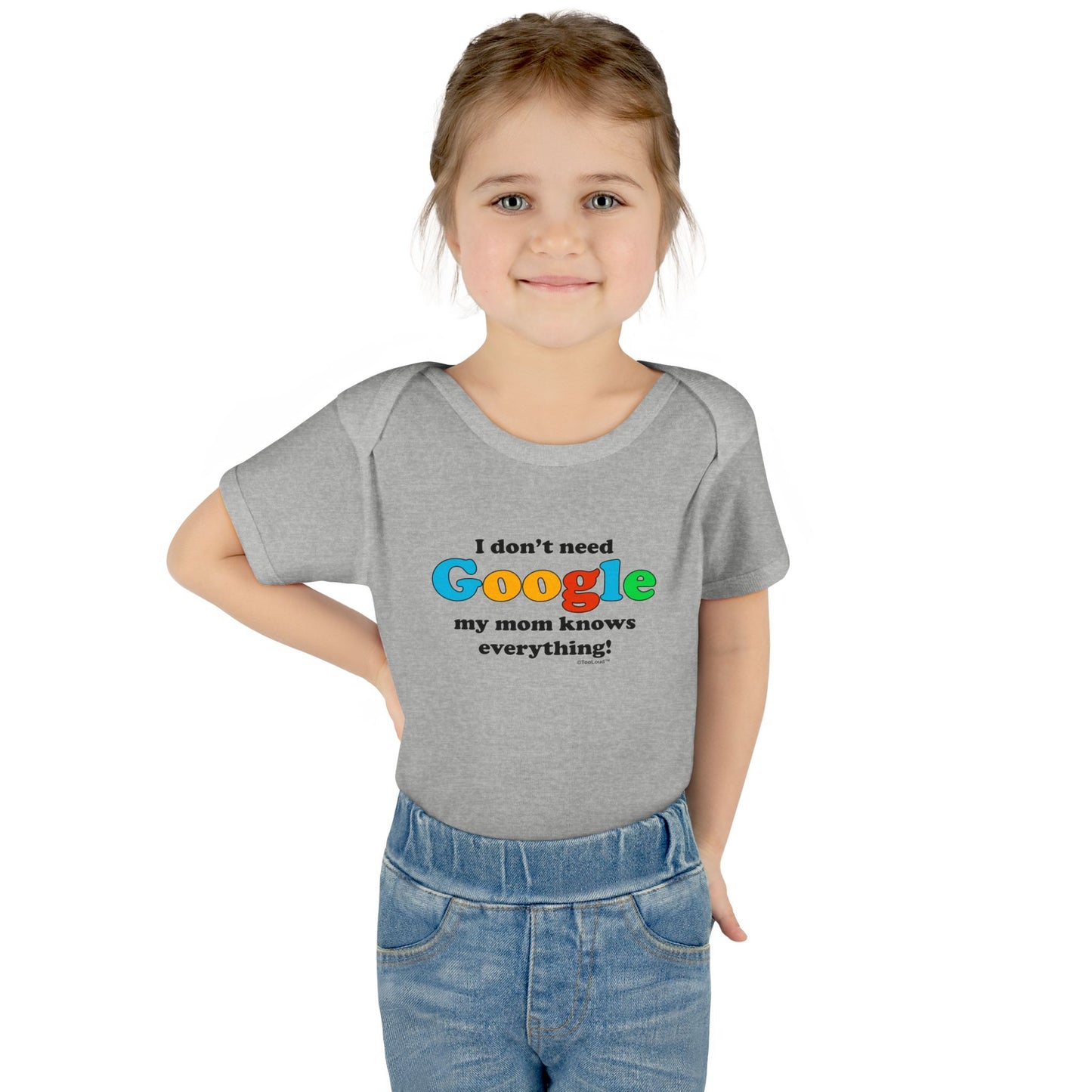 I Don't Need Google - Mom Baby Romper Bodysuit by TOOLOUD
