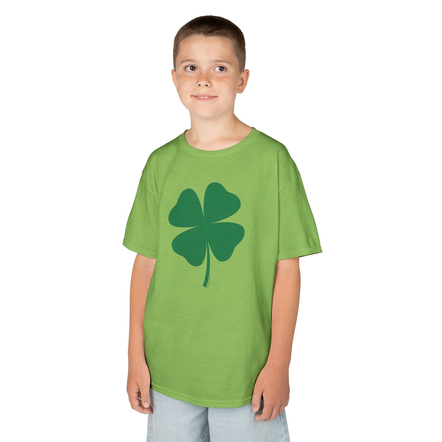 Lucky Four Leaf Clover St. Patrick's Day Children's T-Shirt by TOOLOUD