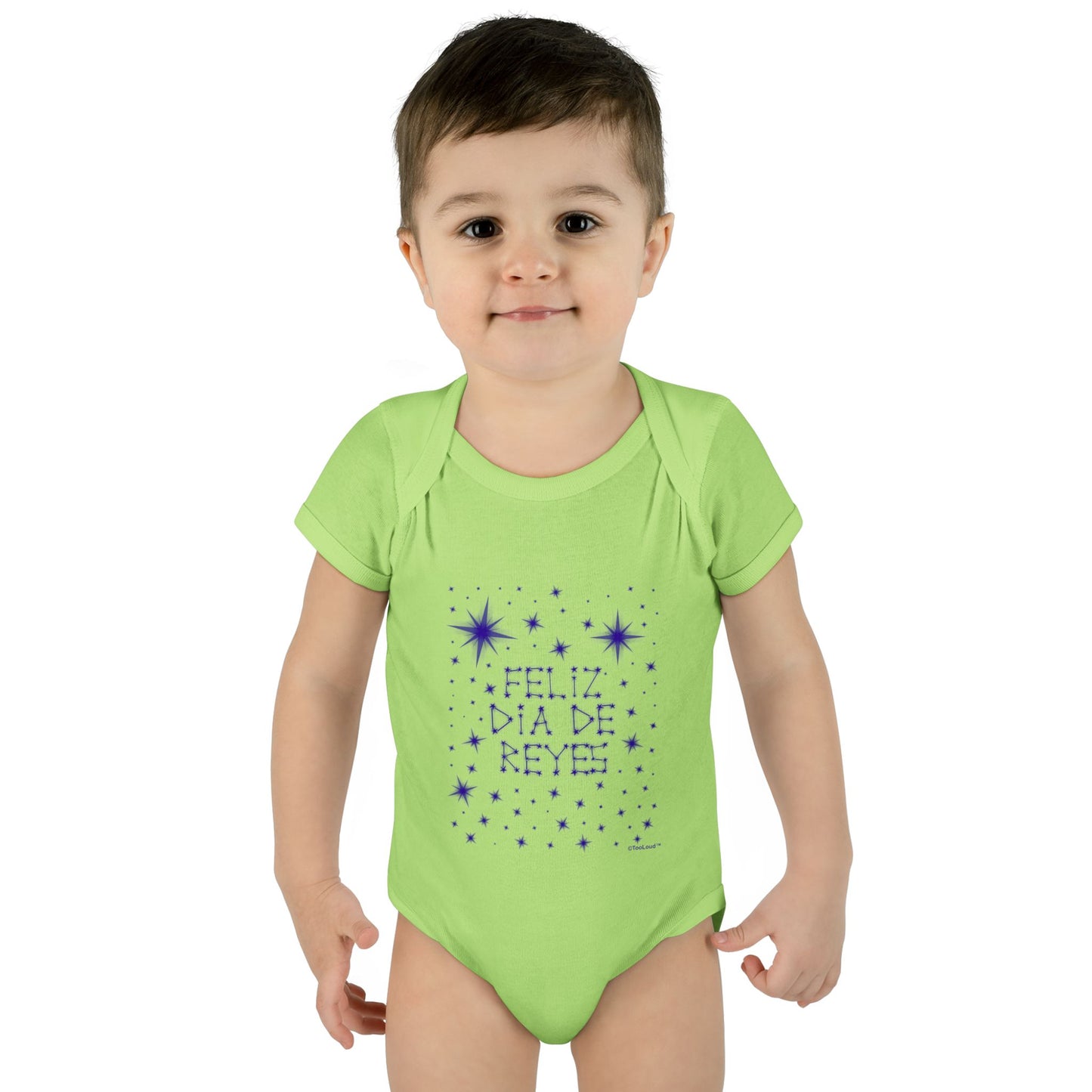 Feliz Dia de Reyes - Estrellas Brillantes Baby Romper Bodysuit by TOOLOUD