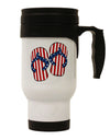 14 OZ Stainless Steel Travel Mug with Stars and Stripes Flip Flops - TooLoud-Travel Mugs-TooLoud-White-Davson Sales