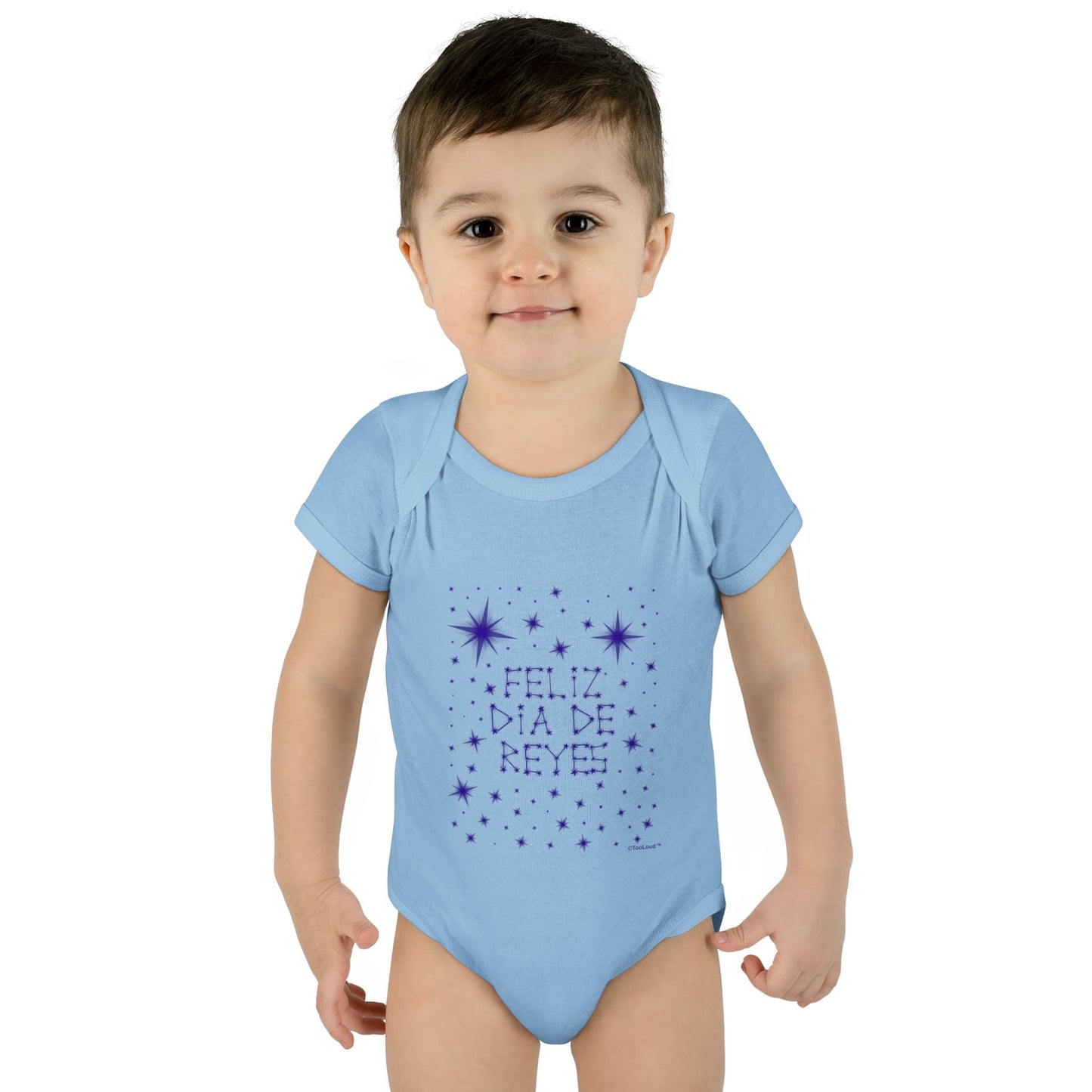 Feliz Dia de Reyes - Estrellas Brillantes Baby Romper Bodysuit by TOOLOUD