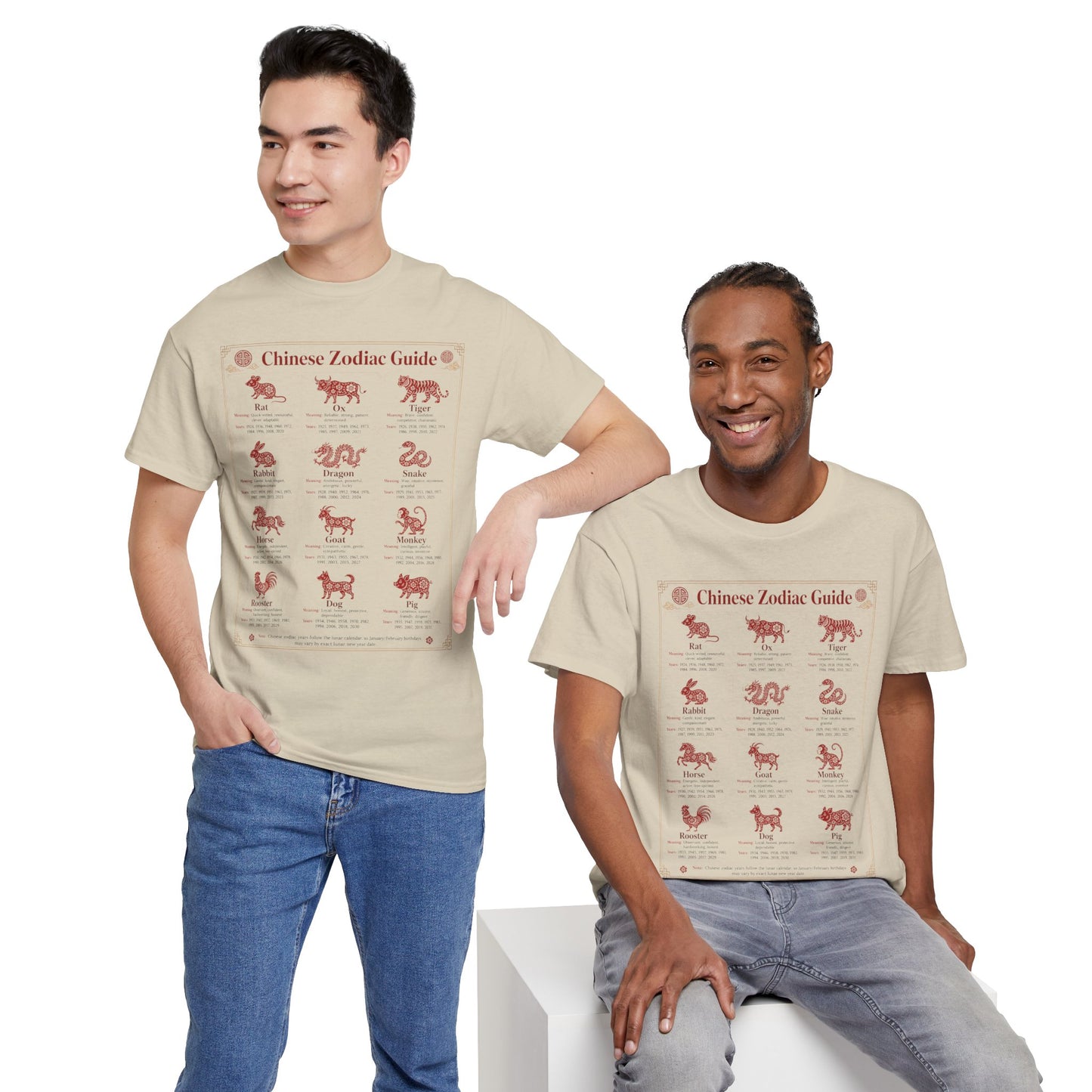 Chinese Zodiac Guide Design #2 T-Shirt by TOOLOUD