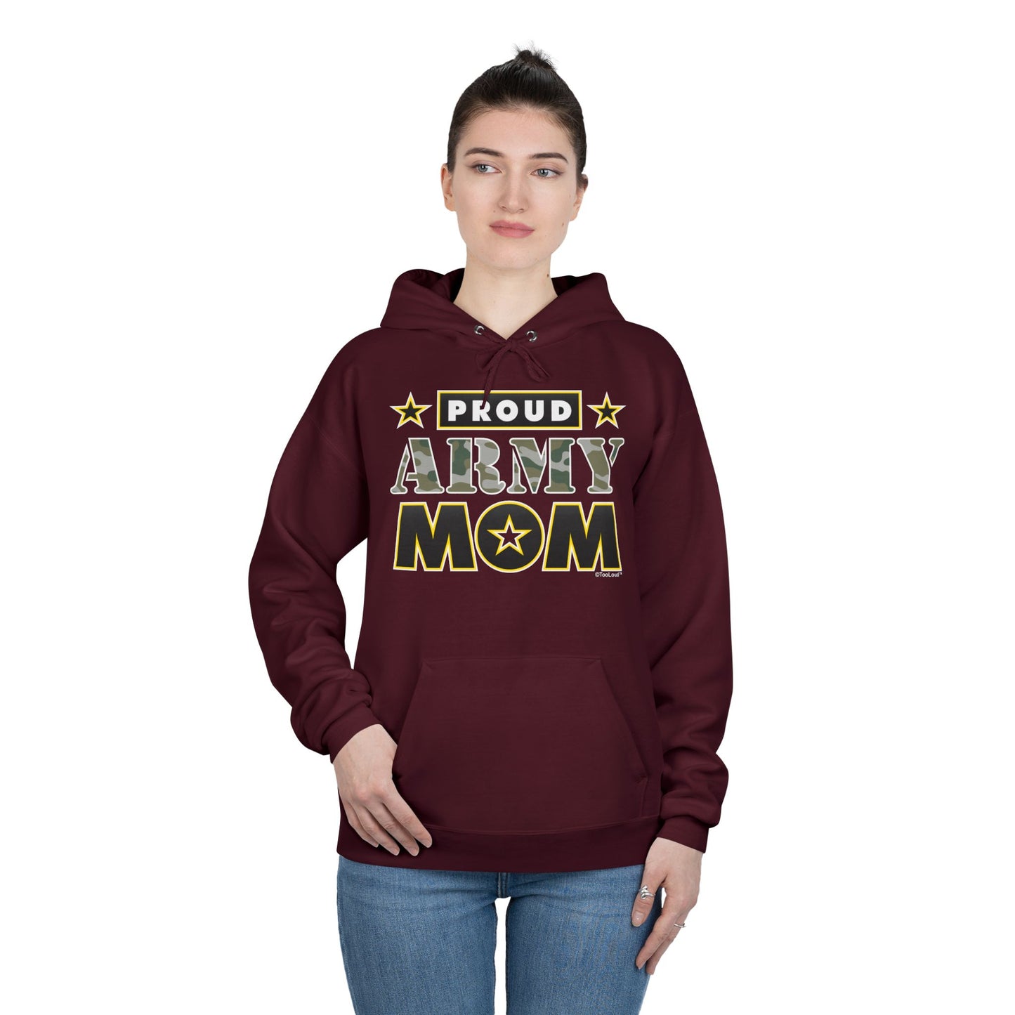 Proud Army Mom Dark Sweatshirt Hoodie by TOOLOUD™