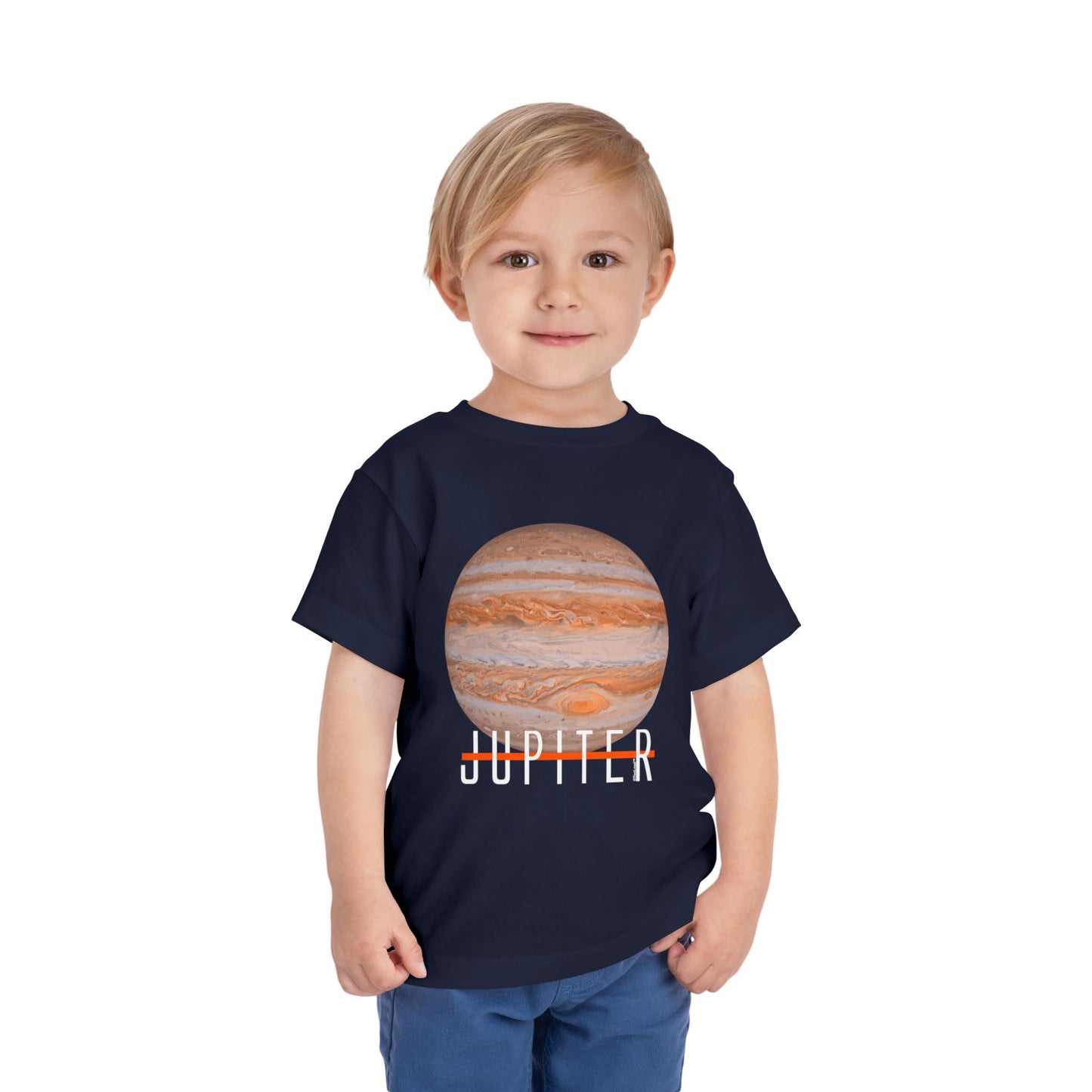 Planet Jupiter Text Toddler T-Shirt – Dark – by TOOLOUD