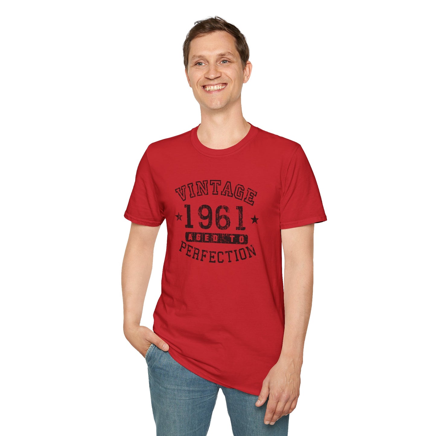 Customized Retro Birth Year Worn-In Unisex Tee for Adults – Exclusively by TooLoud