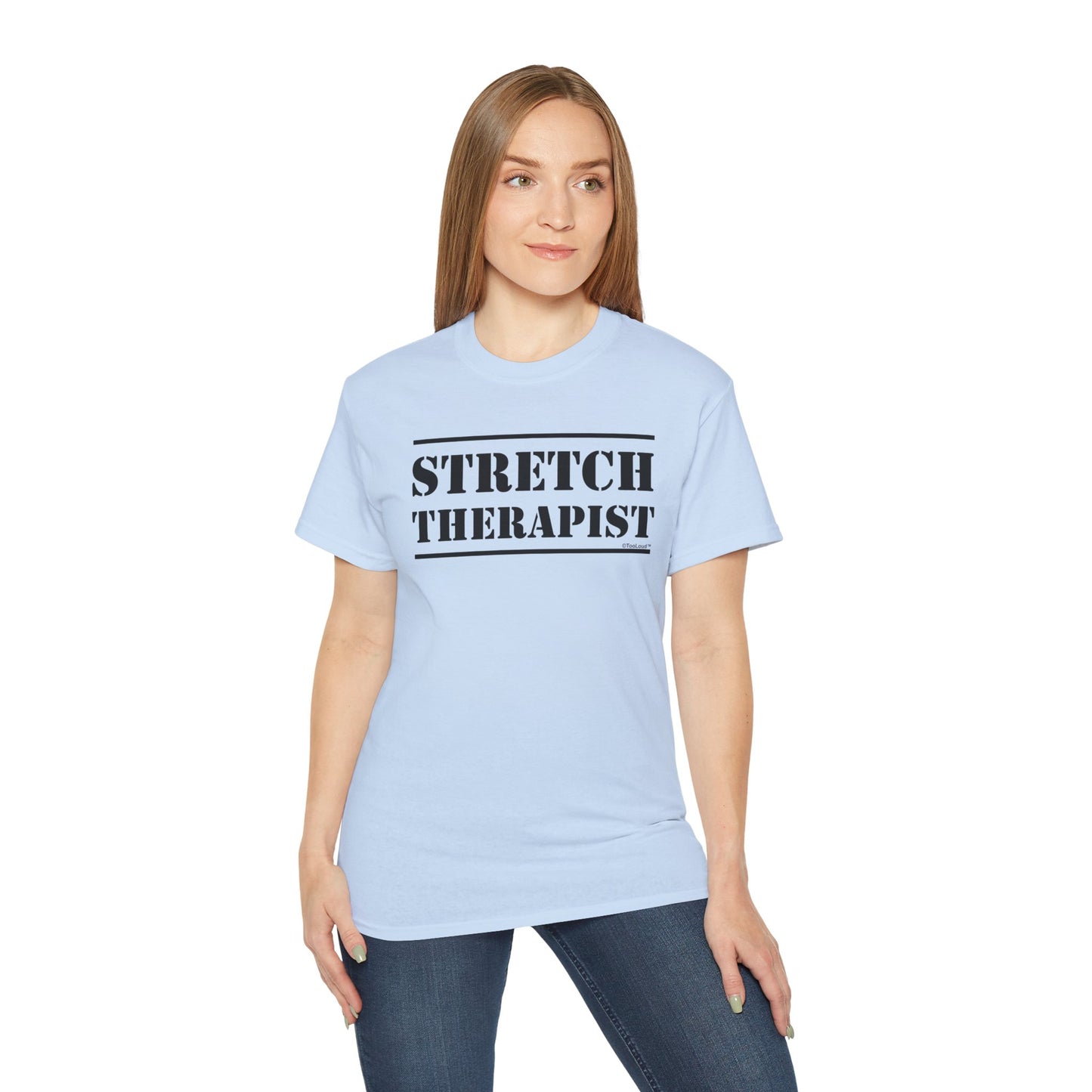 Stretch Therapist Text Women’s T-Shirt by TOOLOUD