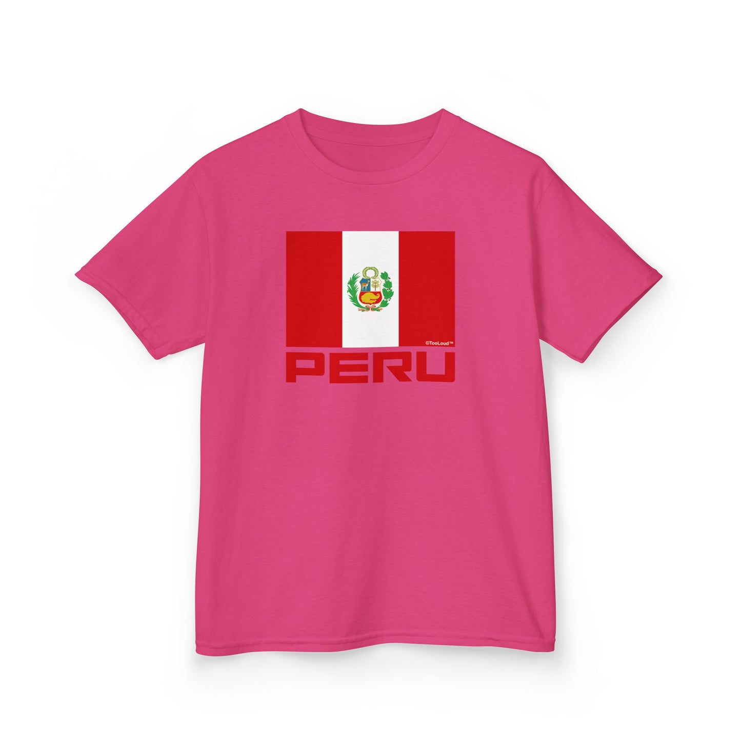 Peru Flag Children’s T-Shirt by TOOLOUD