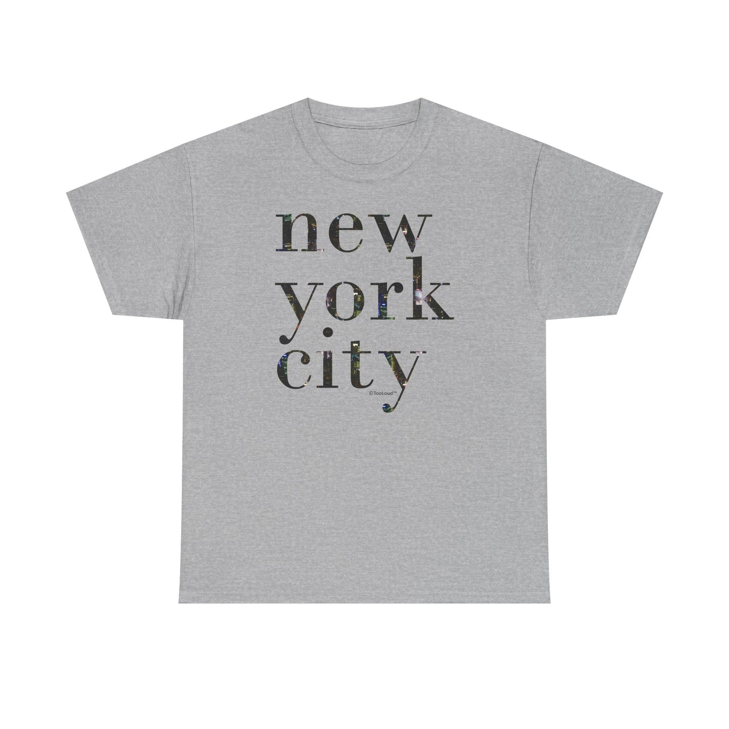 New York City – City Lights Adult T-Shirt by TOOLOUD