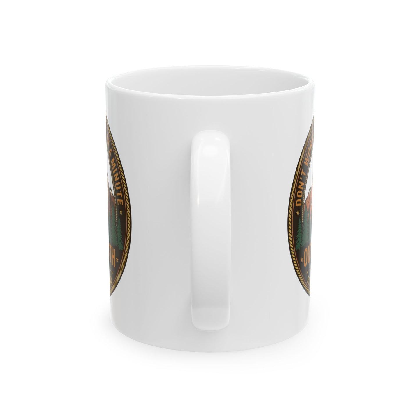 Out of Breath Hiking Society Ceramic Mug, (11oz, 15oz)