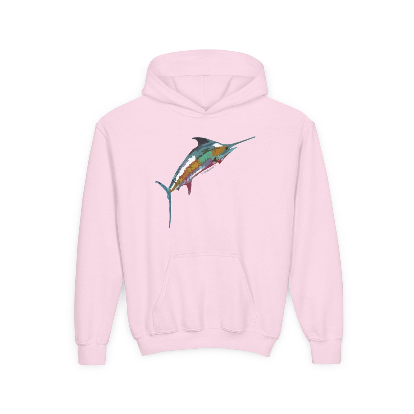 Colorful Vector Swordfish Youth Children's Hoodie by TOOLOUD