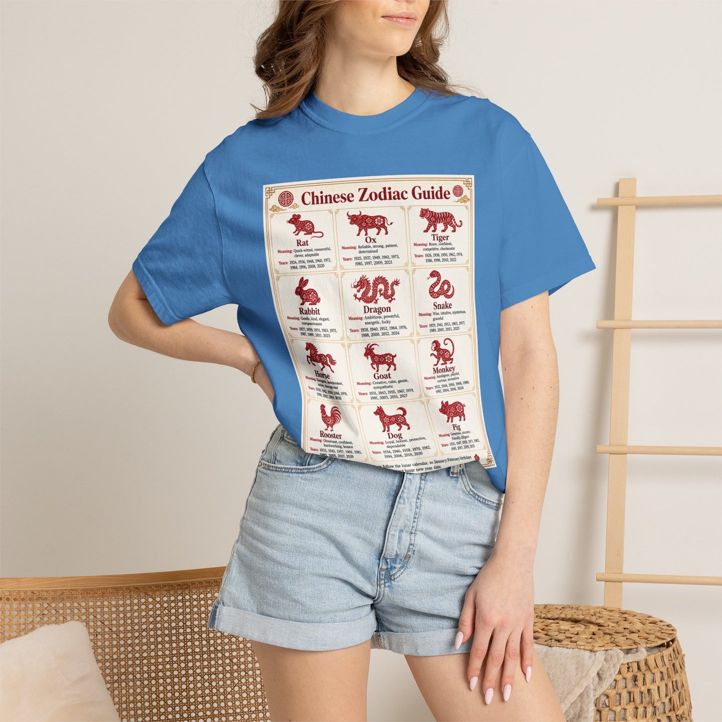 Chinese Zodiac Guide Design #1 Unisex T-Shirt by TOOLOUD