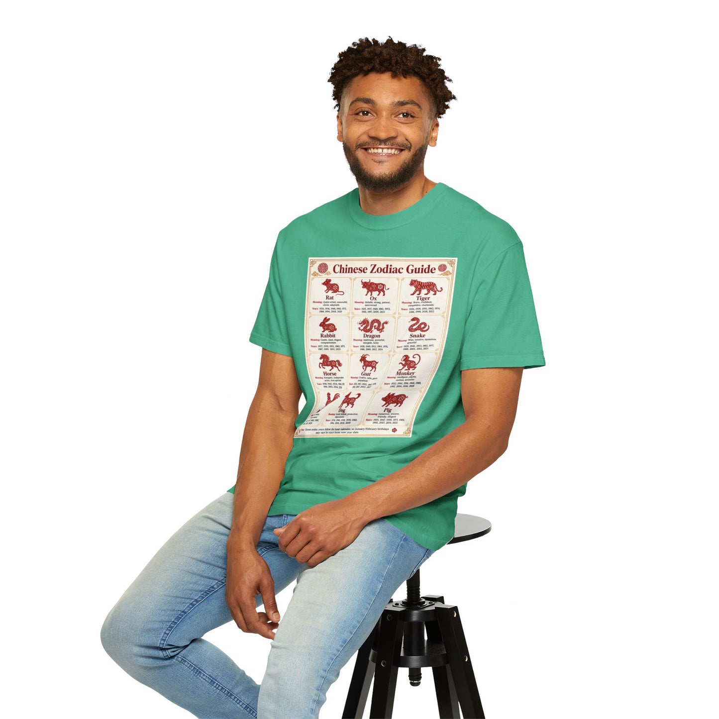 Chinese Zodiac Guide Design #1 Unisex T-Shirt by TOOLOUD