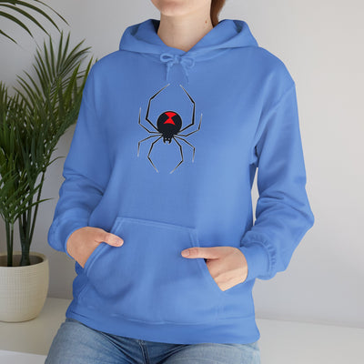 TooLoud Black Widow Spider Design Unisex Hoodie Sweatshirt