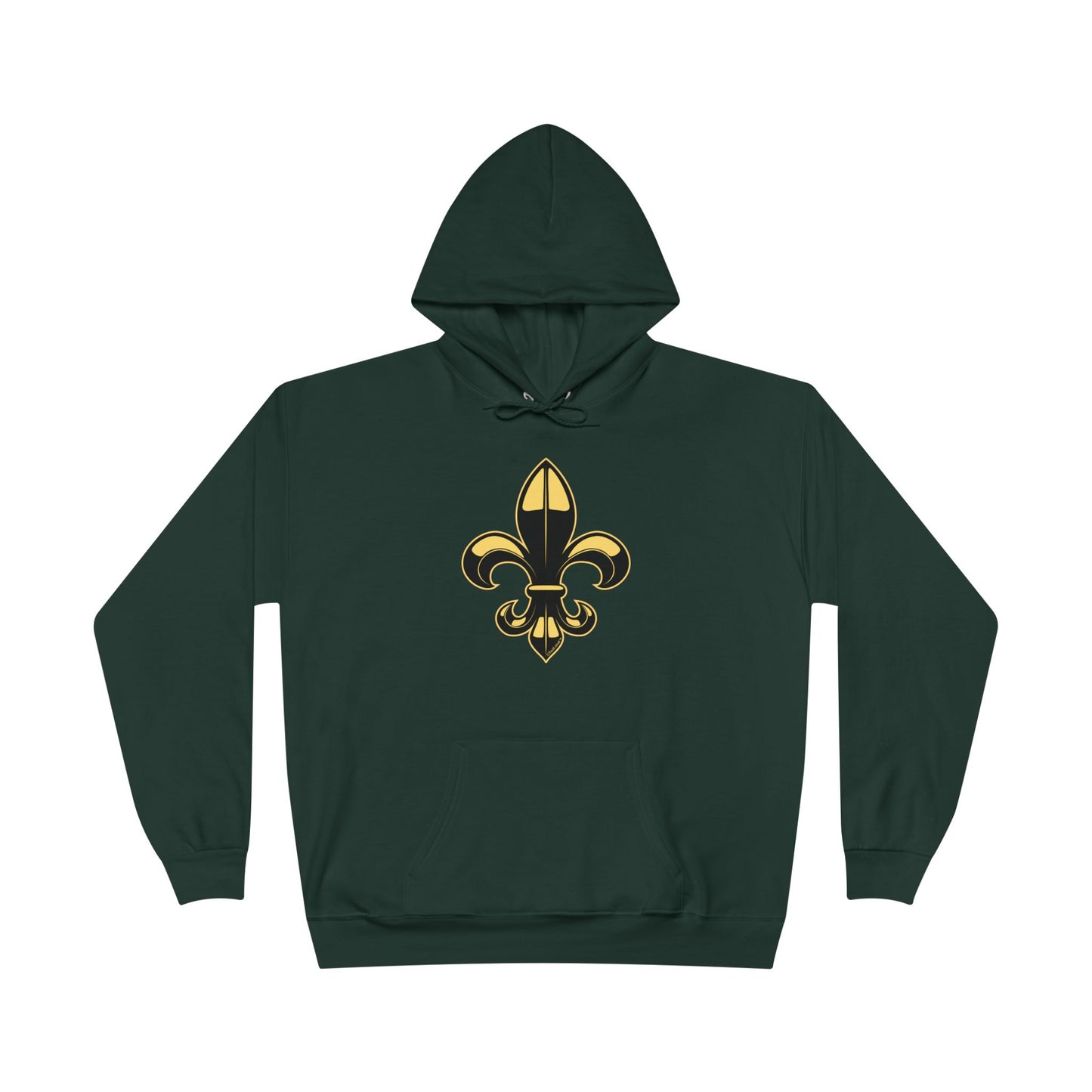Golden Fleur de Lis Dark Hoodie Sweatshirt by TOOLOUD