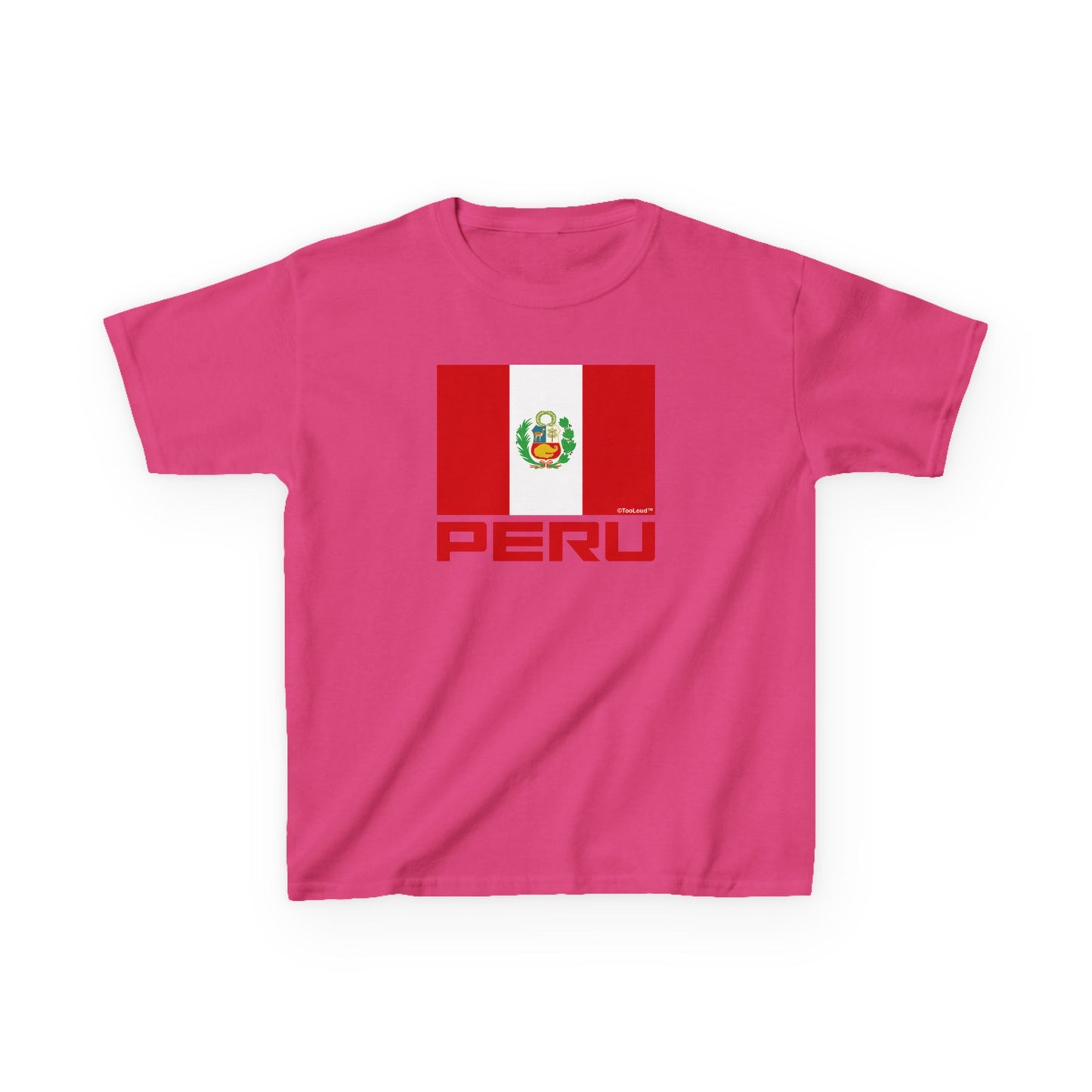 Peru Flag Children’s T-Shirt by TOOLOUD