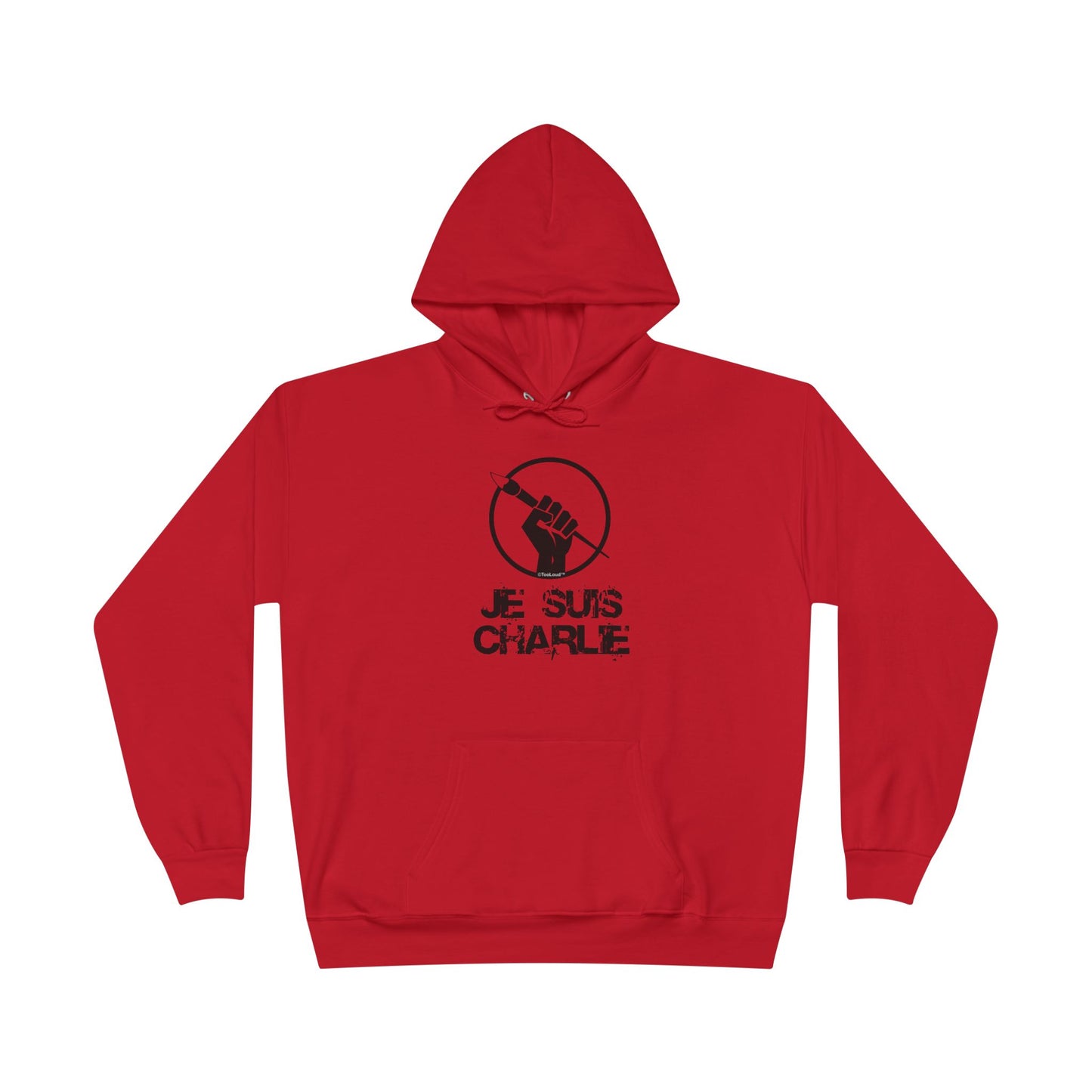 Je Suis Charlie Adult Pullover Hoodie Sweatshirt by TOOLOUD