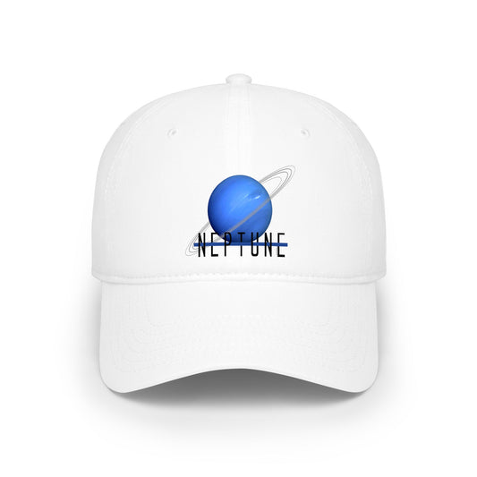 Planet Neptune Text Adult Low Profile Baseball Cap Hat by TOOLOUD