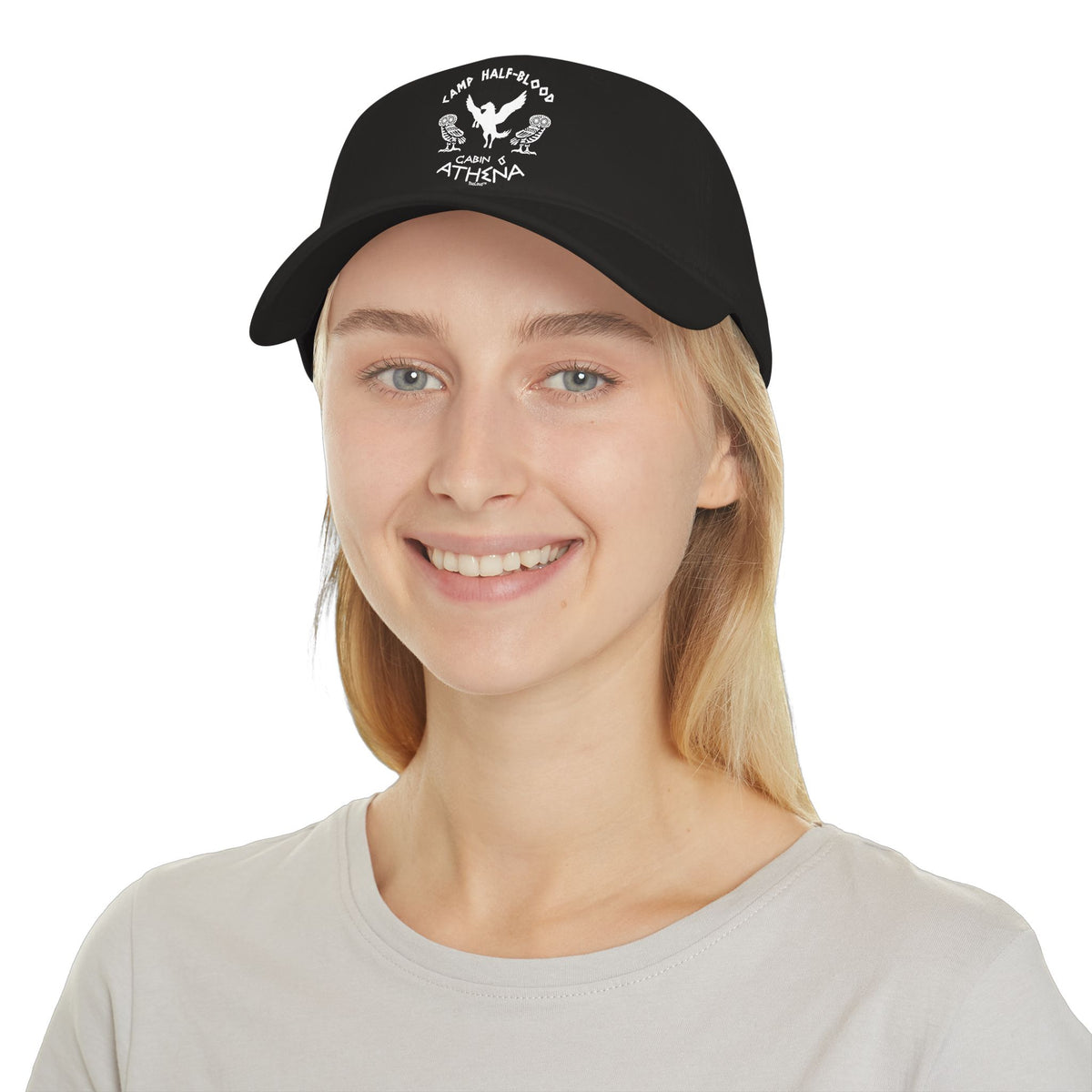 Camp Half-Blood Cabin 6 Athena Adult Dark Baseball Cap Hat by TOOLOUD