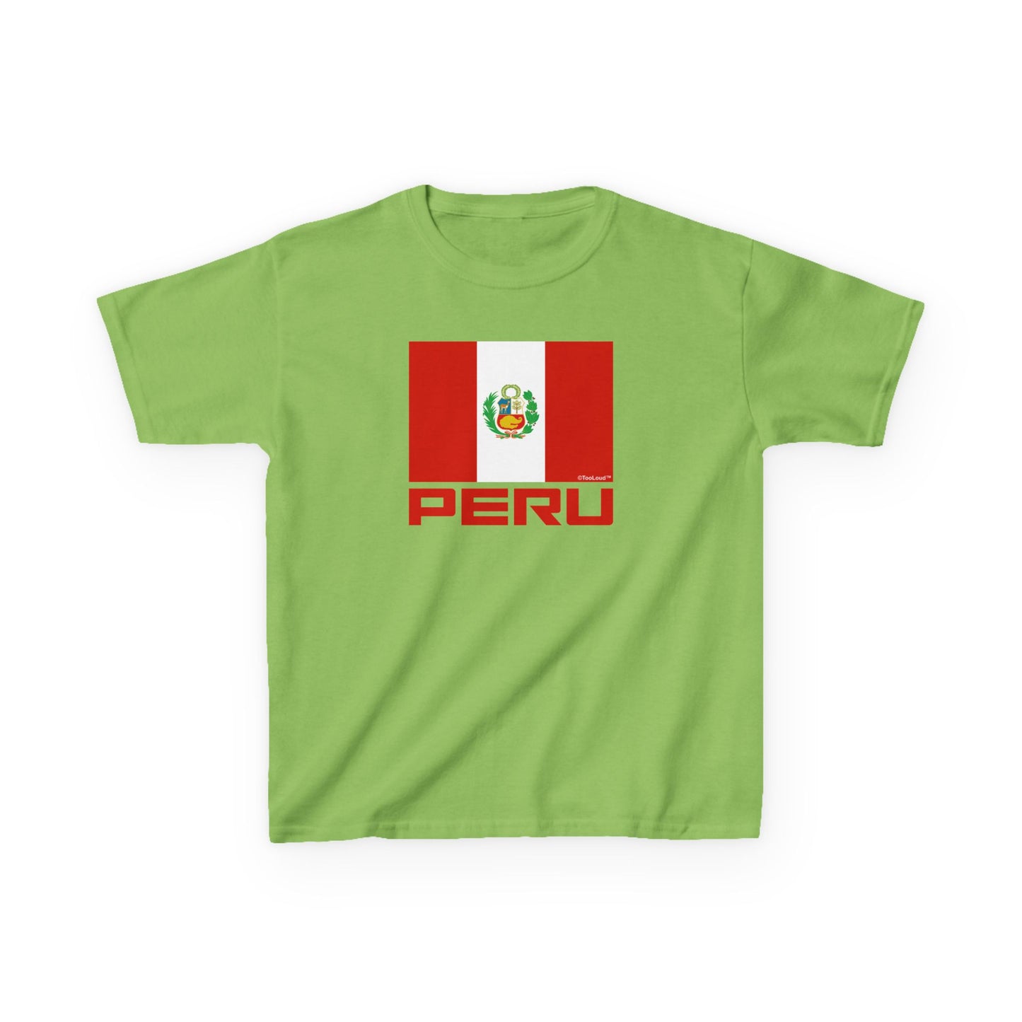 Peru Flag Children’s T-Shirt by TOOLOUD