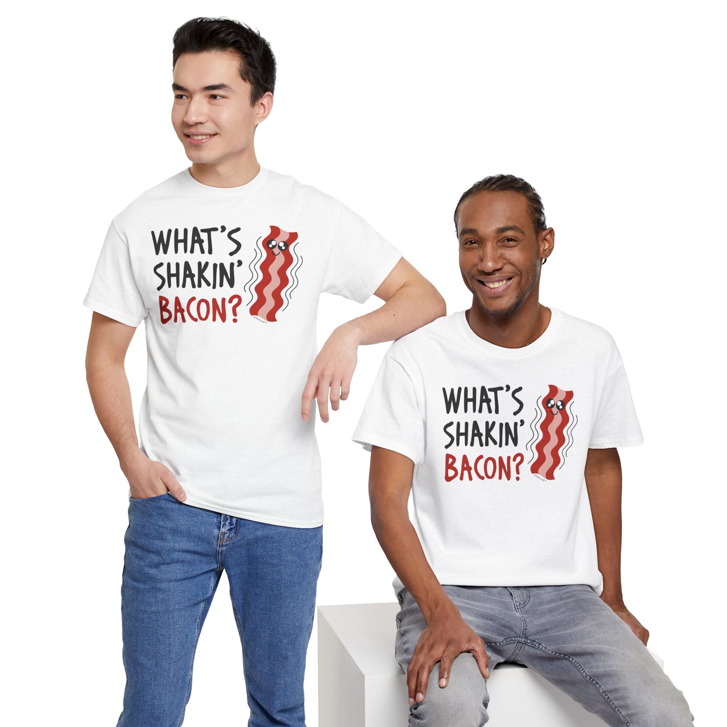 What’s Shakin’ Bacon – Premium Adult T-Shirt by TOOLOUD