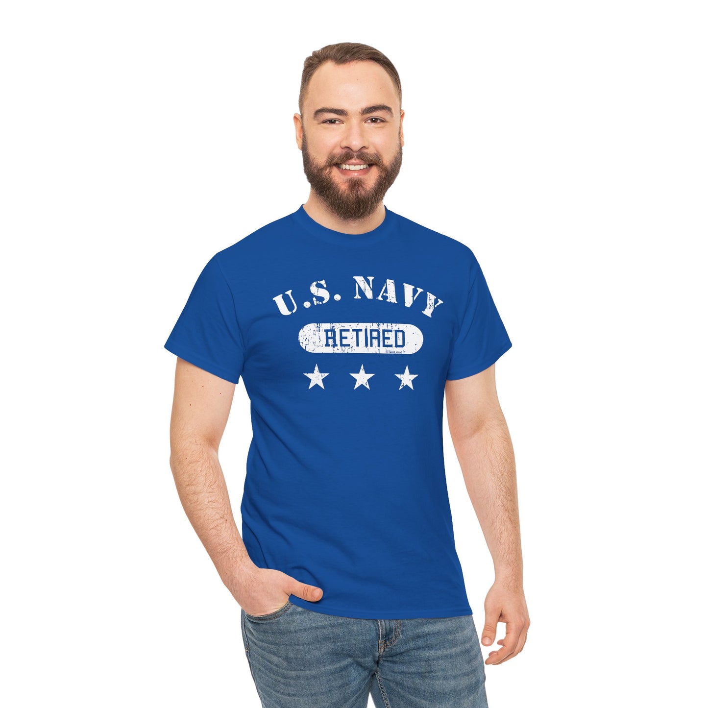 Retired Navy Adult Dark T-Shirt by TOOLOUD