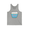 TooLoud Cute Cupcake with Sprinkles - Heart Eyes Women's Jersey Tank Top