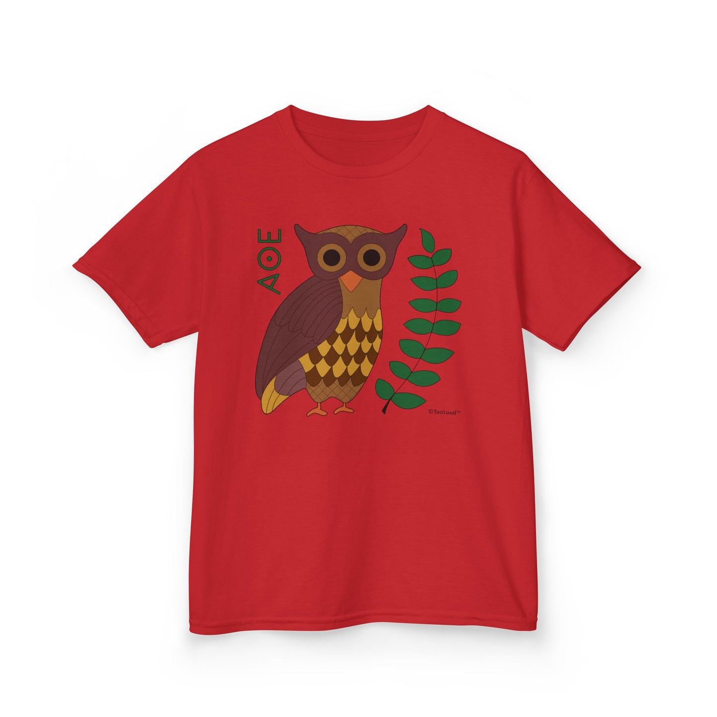 Owl of Athena Children’s T-Shirt by TOOLOUD