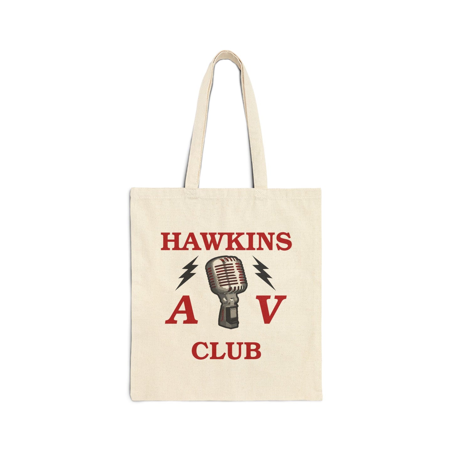 Hawkins AV Club Grocery Tote Bag – Natural by TOOLOUD