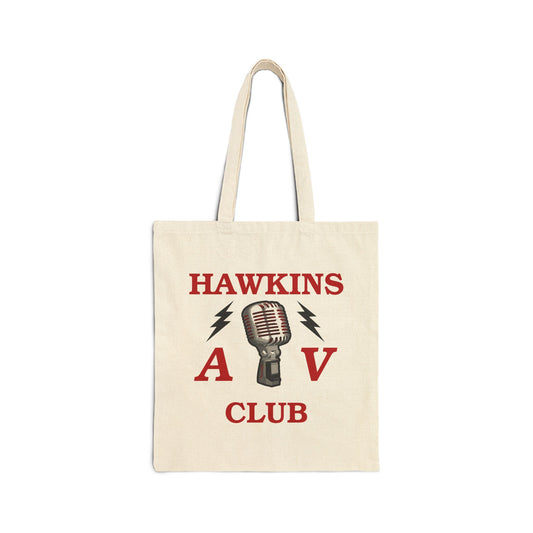 Hawkins AV Club Grocery Tote Bag – Natural by TOOLOUD