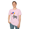 Cute Elephant with Balloons Unisex Adult T-Shirt by TOOLOUD