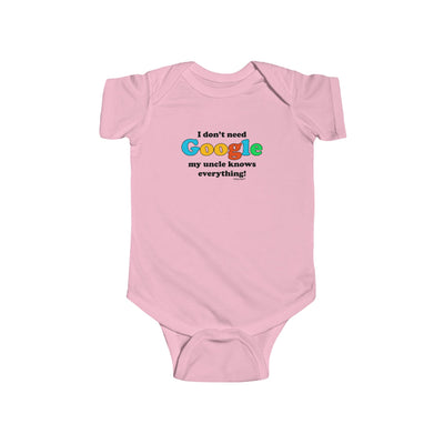 TooLoud "I Don't Need Google – Uncle" Baby Romper Bodysuit Infant Fine Jersey