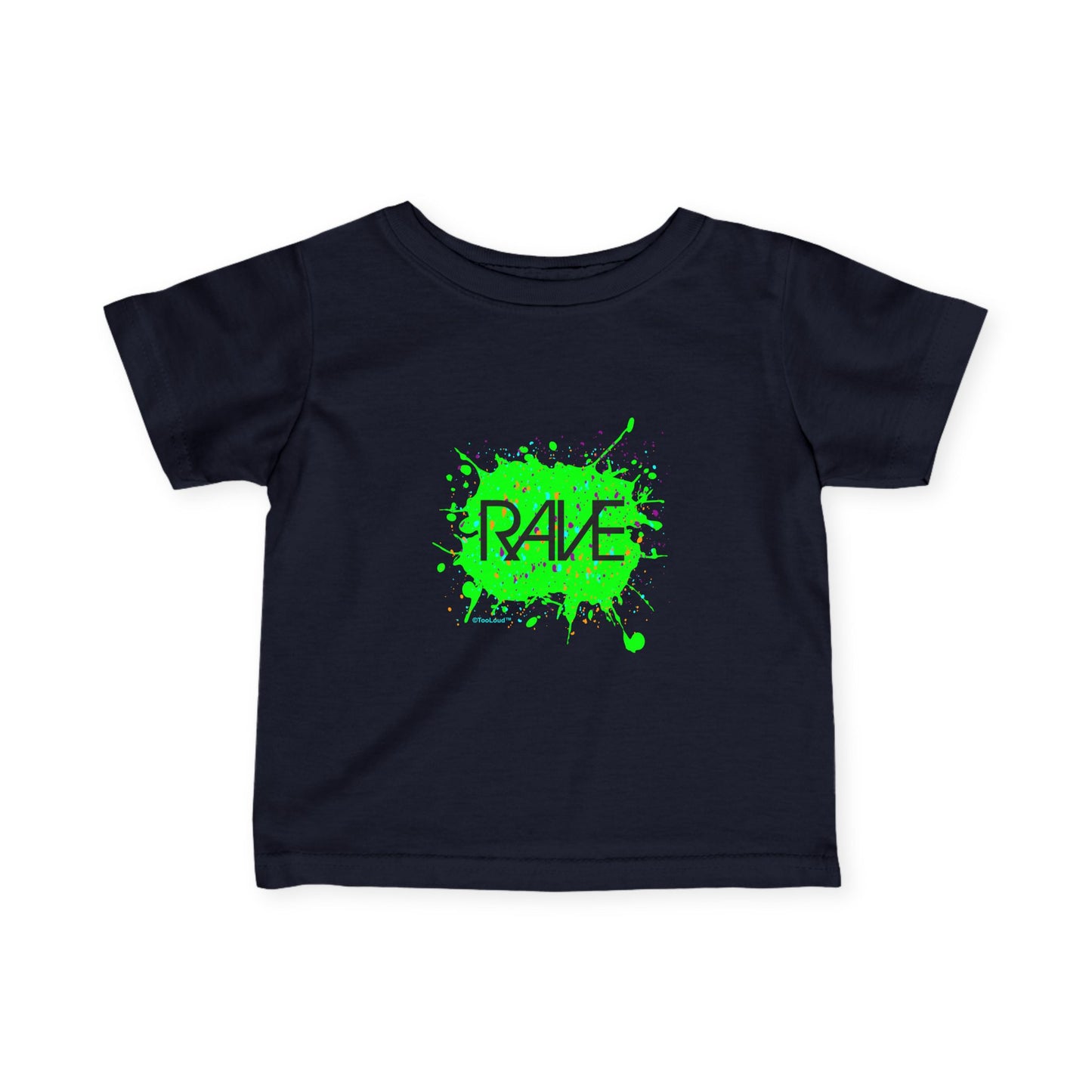 Rave Splatter Green Infant T-Shirt Dark by TOOLOUD