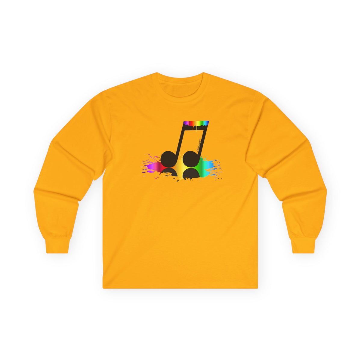 Paint Music Note Adult Long Sleeve Shirt by TOOLOUD