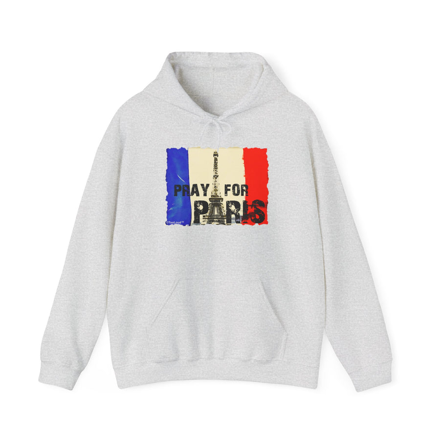 TooLoud Pray for Paris Watercolor Adult Unisex Hoodie Sweatshirt