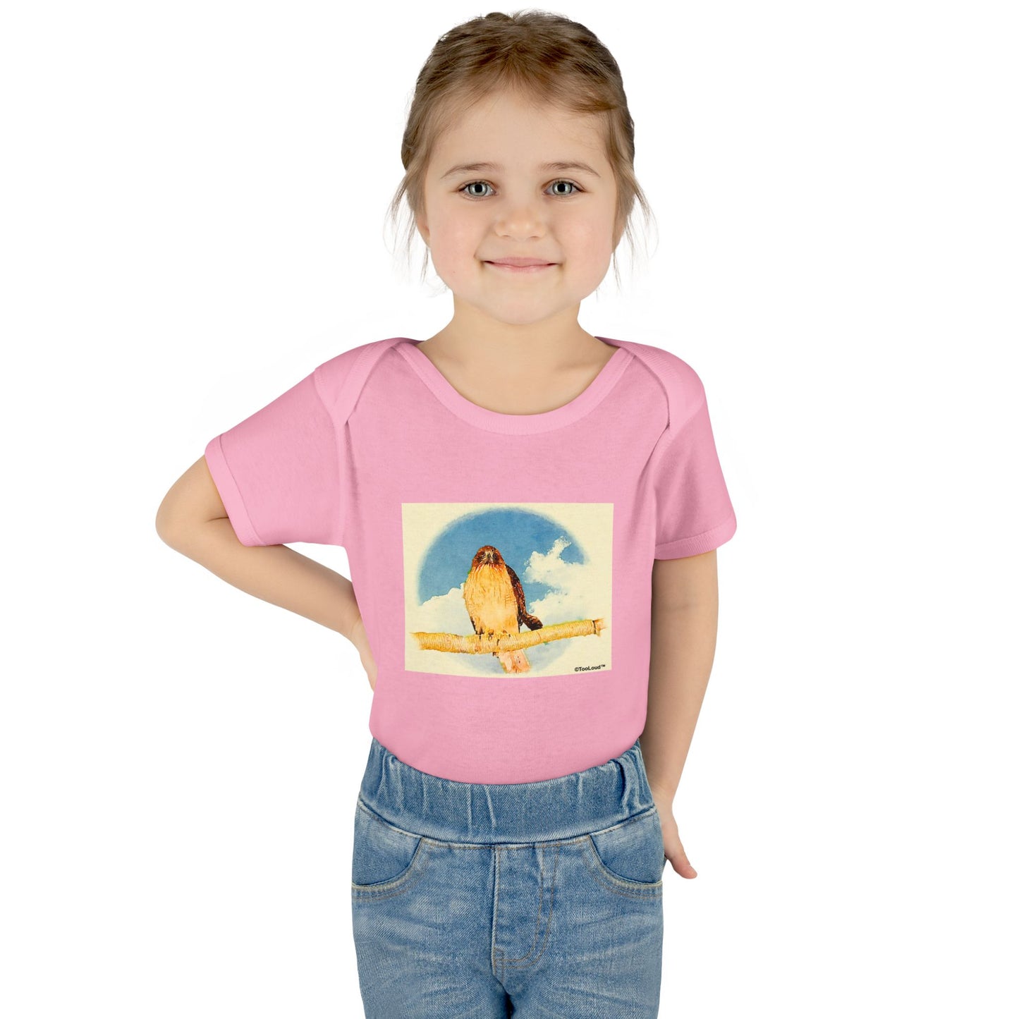 Red-tailed Hawk Baby Romper Bodysuit by TOOLOUD