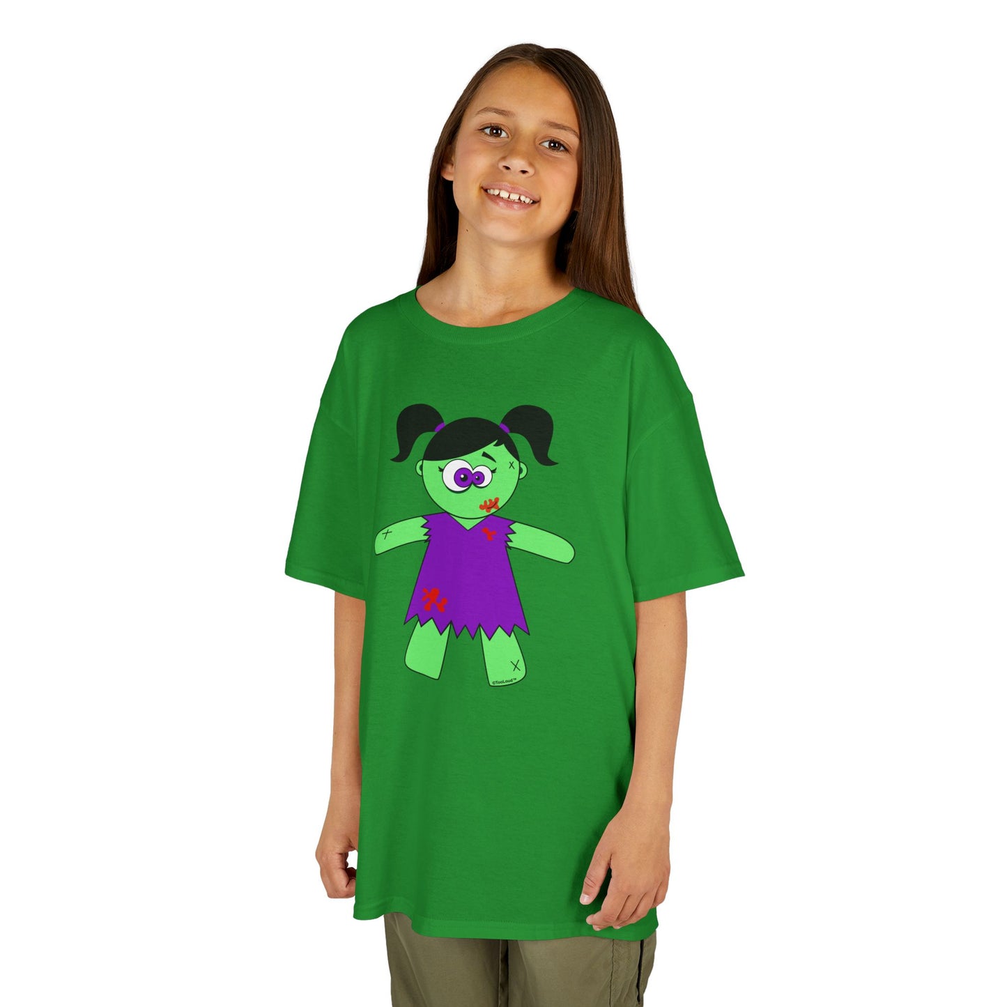 Zombie Girl Halloween Children’s T-Shirt by TOOLOUD