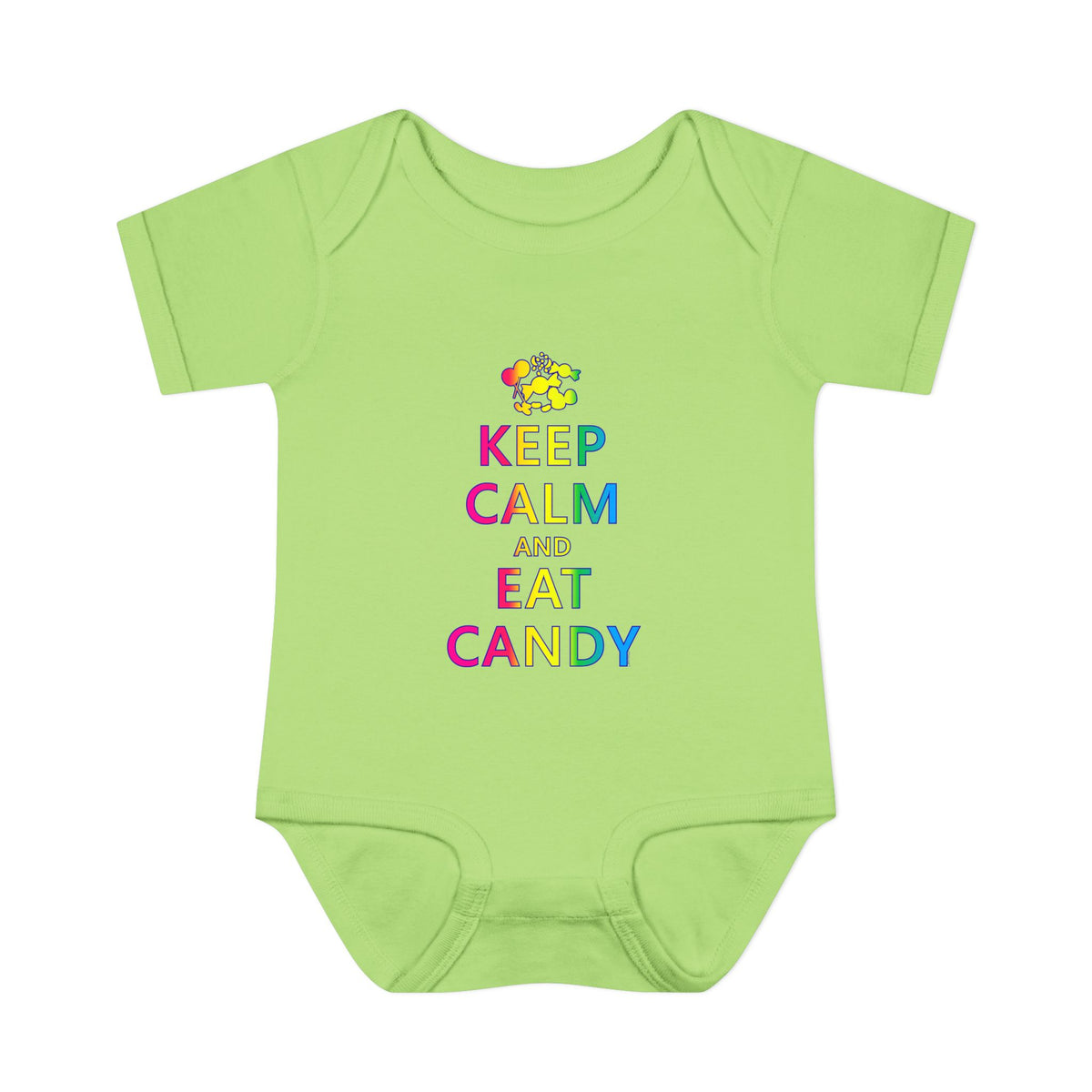 Keep Calm and Eat Candy Infant One Piece Bodysuit by TOOLOUD