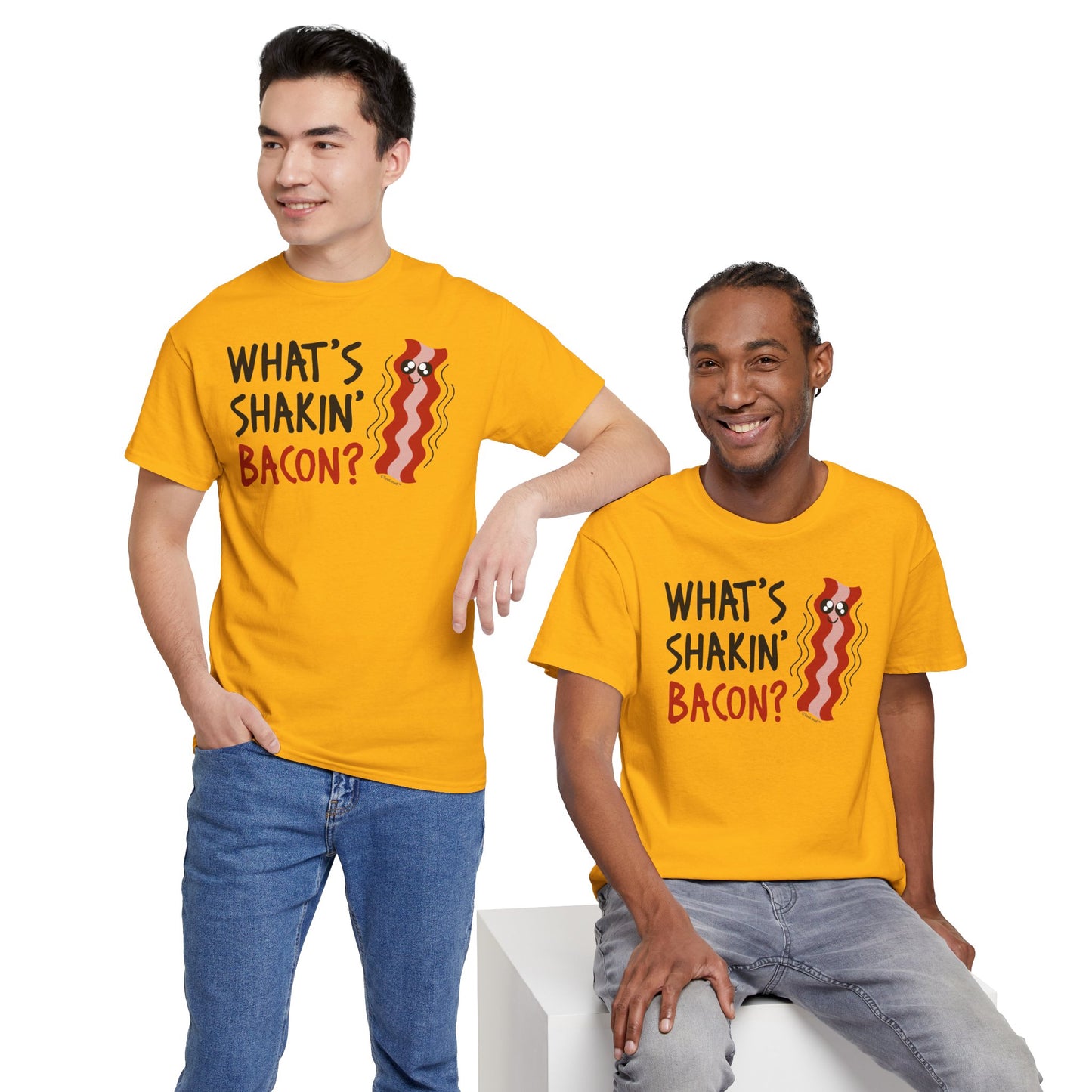 What’s Shakin’ Bacon – Premium Adult T-Shirt by TOOLOUD
