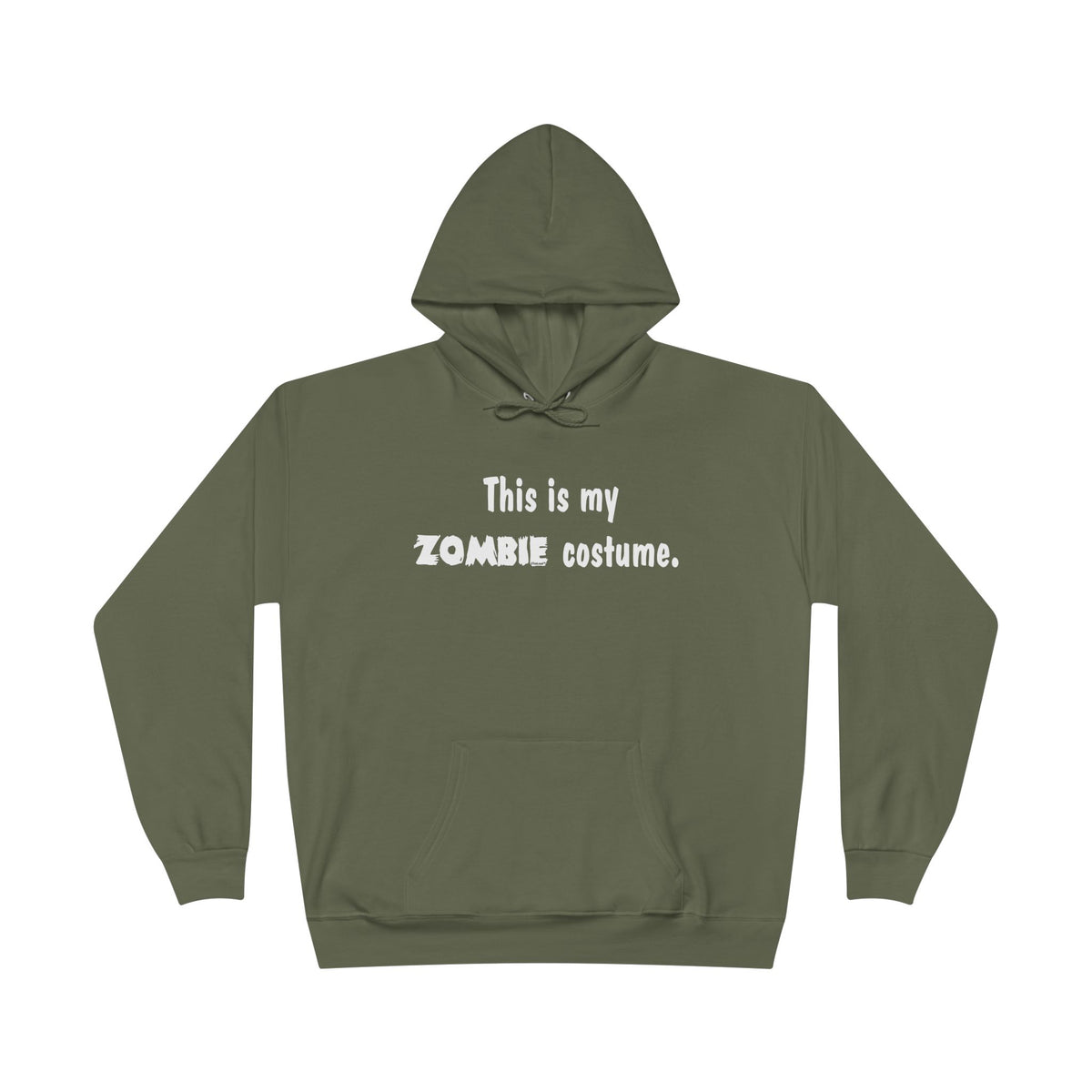 This Is My Zombie Costume – Halloween Dark Pullover Hoodie Sweatshirt by TOOLOUD