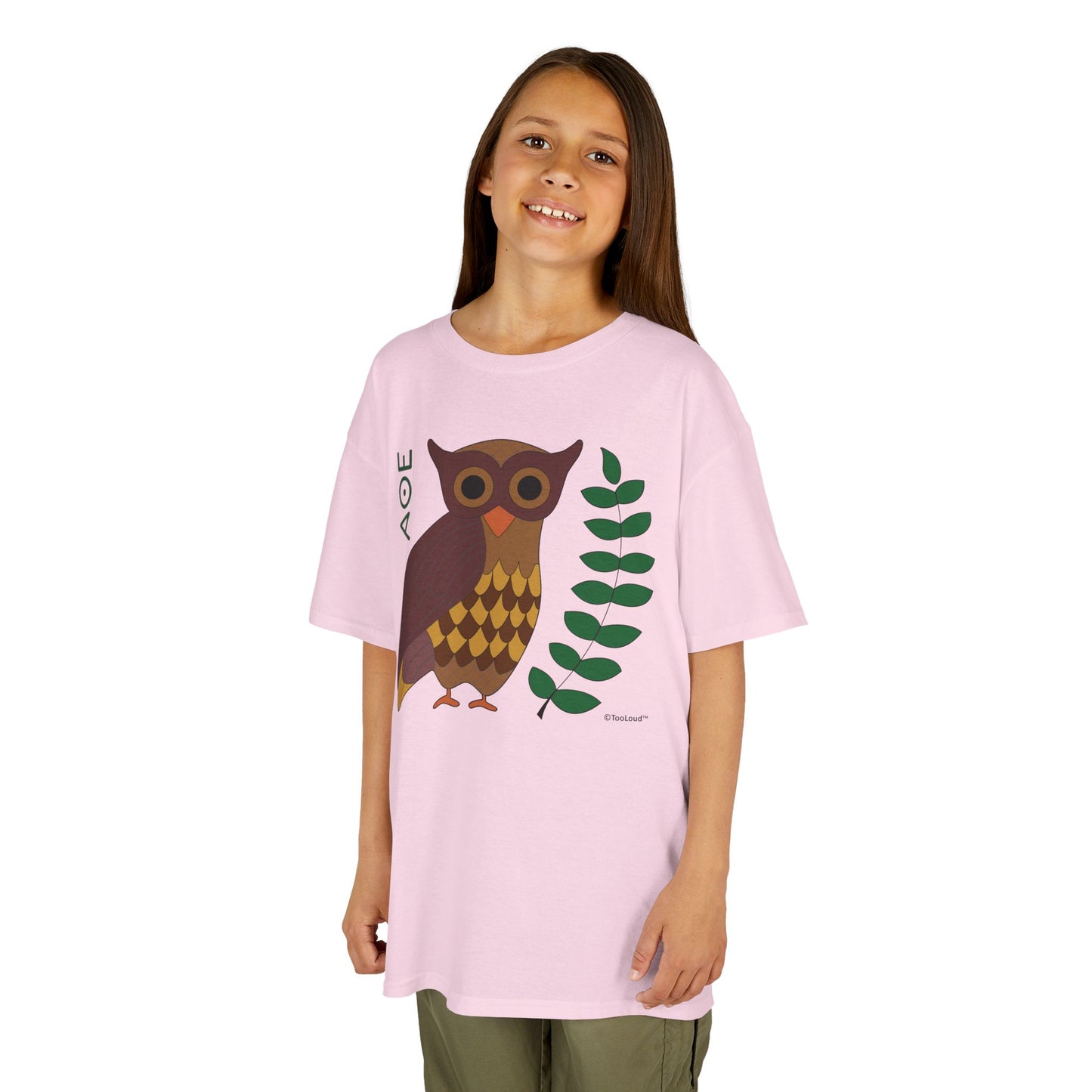 Owl of Athena Children’s T-Shirt by TOOLOUD