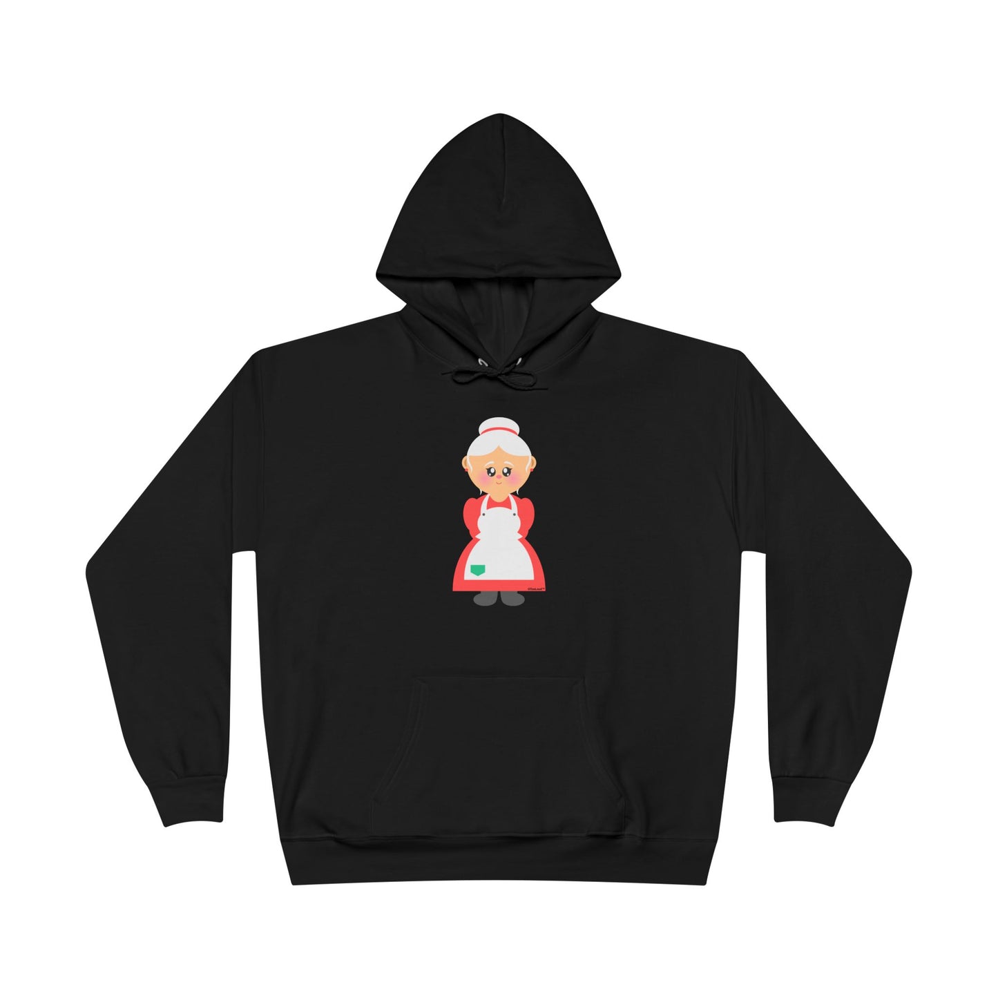 Cute Mrs. Santa Claus Christmas Adult Pullover Hoodie Sweatshirt by TOOLOUD