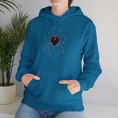 TooLoud Black Widow Spider Design Unisex Hoodie Sweatshirt