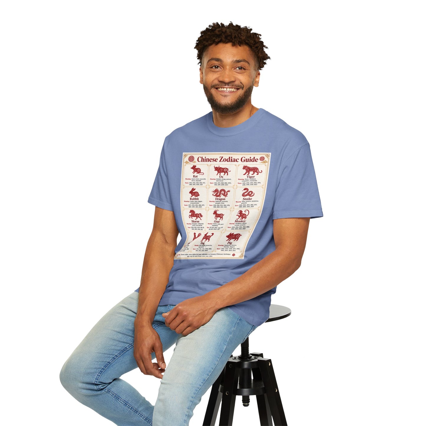 Chinese Zodiac Guide Design #1 Unisex T-Shirt by TOOLOUD