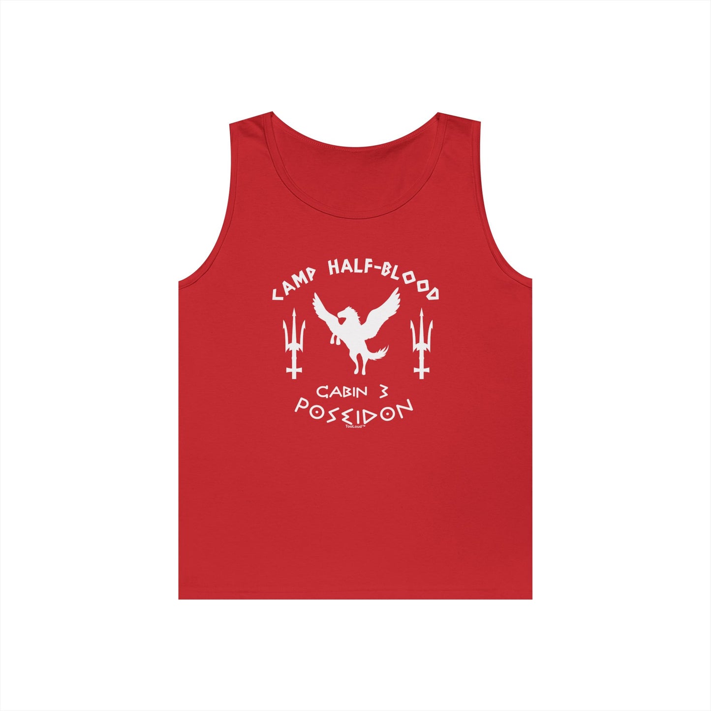 Cabin 3 Poseidon Camp Half-Blood Adult Loose Dark Tank Top by TOOLOUD – Greek Demigod Inspired Design