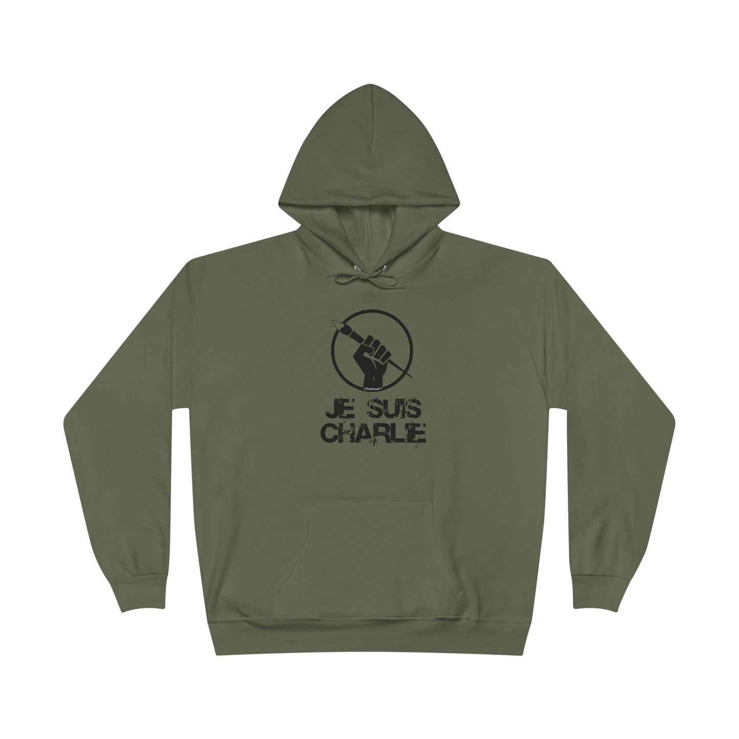 Je Suis Charlie Adult Pullover Hoodie Sweatshirt by TOOLOUD